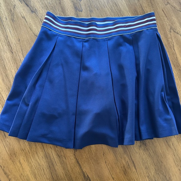 Lacoste Sport Navy Skirt with Striped Waistband - Picture 2 of 6